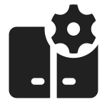Dual Screen Settings SVG Icon